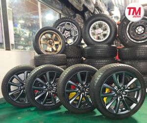 215 45 18 TYRES WITH 5 STUD ALLOYWHEELS FOR MAZDA for Sale