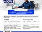 Academic Quality & R&D Manager