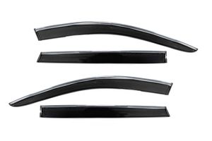 Byd Sealion 6 – Door Visor Set Black Polycarbonate with Silver Strip for Sale