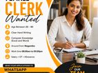 Female Clerk wanted