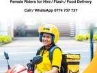 Female Food Delivery Rider