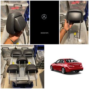 Genuine Mercedes C Class C180 leather seat head rests for Sale