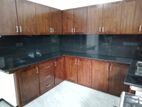 Modern Teak Pantry Cupboard with Granite