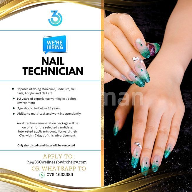 Nail Technician Vacancy Colombo 5 ikmanJOBS