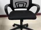 Office Chair Medium Back with Nickel Base