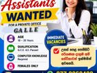 office Clerk & Receptionist - female Galle