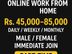 Online Data Entry Typing - Part Time | Works from Homes