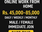 Online Data Entry Typing - Part Time (Works from Homes)