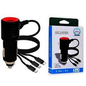Original 3in1 Usb Car Charger for Sale