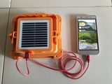 Solar Powered Power Bank with Light