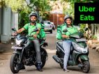 Uber Eats Moto Food Delivery Rider