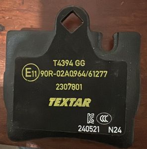 W220 Rear Brake Pads - Textar for Sale W220 Rear Brake Pads - Textar for Sale