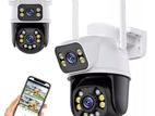 WiFi 6Mp PTZ Dual Lens CCTV Camera with Two Way Audio and Led Light