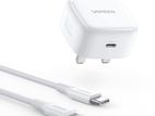 UGREEN 20W Type-C Apple Certified Charger Adapter & C to Lightning Cable
