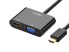 Ugreen 40744 HDMI To VGA + 3.5mm Converter(New)