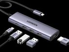 UGREEN 5 in 1 Type-C to HDMI 3 USB 100W PD charging Hub Station