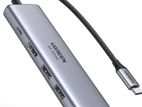 UGREEN 6-in-1 4K 60Hz, 100W PD & USB 3.0, SD/TF Card Reader