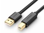Ugreen US135 USB 2.0 AB cable for printer, gold-plated, 1m(New)