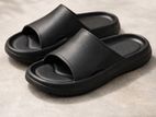 Unisex Rubber Comfort Slippers – Black Lightweight Daily Wear
