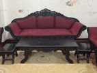 Antique Carved Wood Sofa