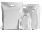 Unprinted Poly Bag White Textile LDPE - (100Pcs)