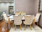 Upholstered Custom Dining Table With Chairs