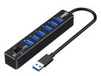 USB 2.0 Multi Ports High Speed 6 Port Hub Splitter Multiple Extender