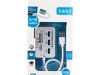 USB 3.0 / 3.1 Multiport Hub with Card Reader