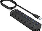 USB hub 1.2m 6usb with swith