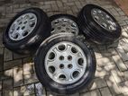 Used 175/70/13 Tyres with Rim
