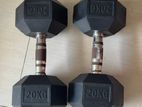 Used 20kg Dumbell Pair
