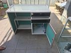 Used ALU cashier counter with showcase