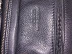 Black Leather Picard Bag
