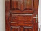 Mahogany Door with Hinges