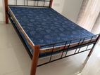 Double Bed with Spring Mattress