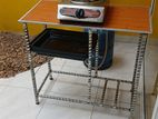 Gas Cooker with Three Plastic Trays Table