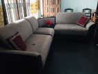 L Shape Fabric Sofa Set