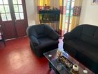 Used Sofa with Glass Table