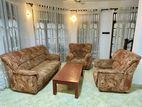 Sofa Set with Brass Items