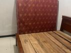 Used Teak Bed with Mattress