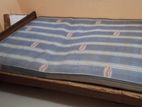 Used Teak Bed with Medibed Mattress