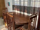 Teak Dining Table with 6 Chairs
