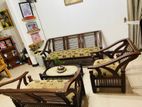 Teak Sofa set with stool