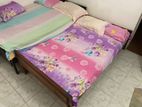Wood Bed with Mattress - Used