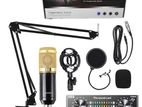 V8 S Recording Studio Microphone Full Set with Mixer Console.