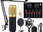 V8 Sound Card + BM 800 Microphone Full Set Box