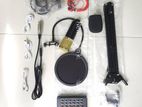 V8 Sound Card Bm800 Condenser Microphone Mic Full Set