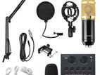 V8 Sound Card + BM800 Mic Set Condenser