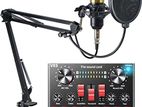 V8S Sound Card Upgraded VM-800 Condenser Microphone Set