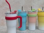 Vacuum Insulated Bottle with Straw